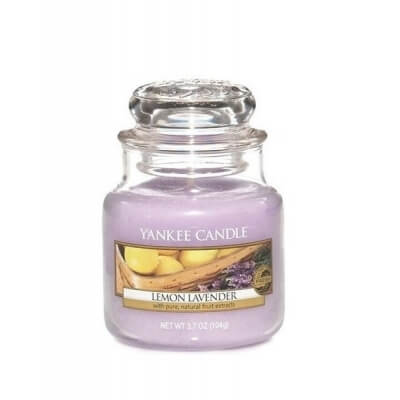 YANKEE CANDLE MAŁA ŚWIECA LEMON LAVENDER
