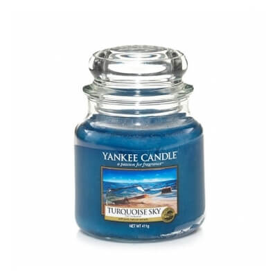 YANKEE CANDLE ŚREDNIA ŚWIECA TURQUISE SKY